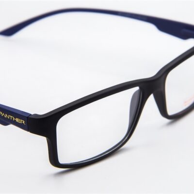 Óculos de grau masculino PANTHER JAGUAR Preto e Azul